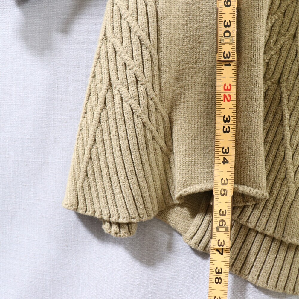 Free People Emmaline Sweater Dress Womens M Green Cutout Back Balloon Sleeve - Picture 15 of 16
